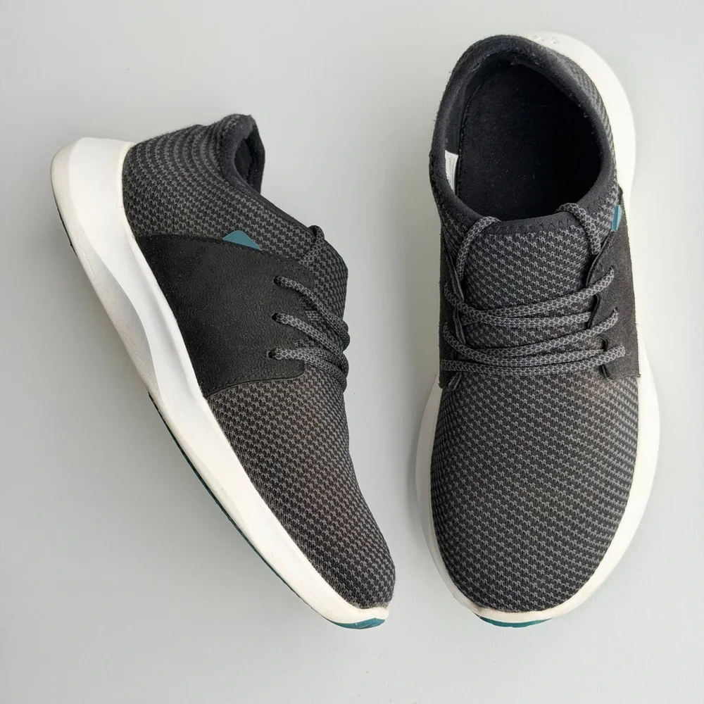 Vessi Everyday Classic Sneakers Women 8 Black Waterproof Knit Lightweight Casual
